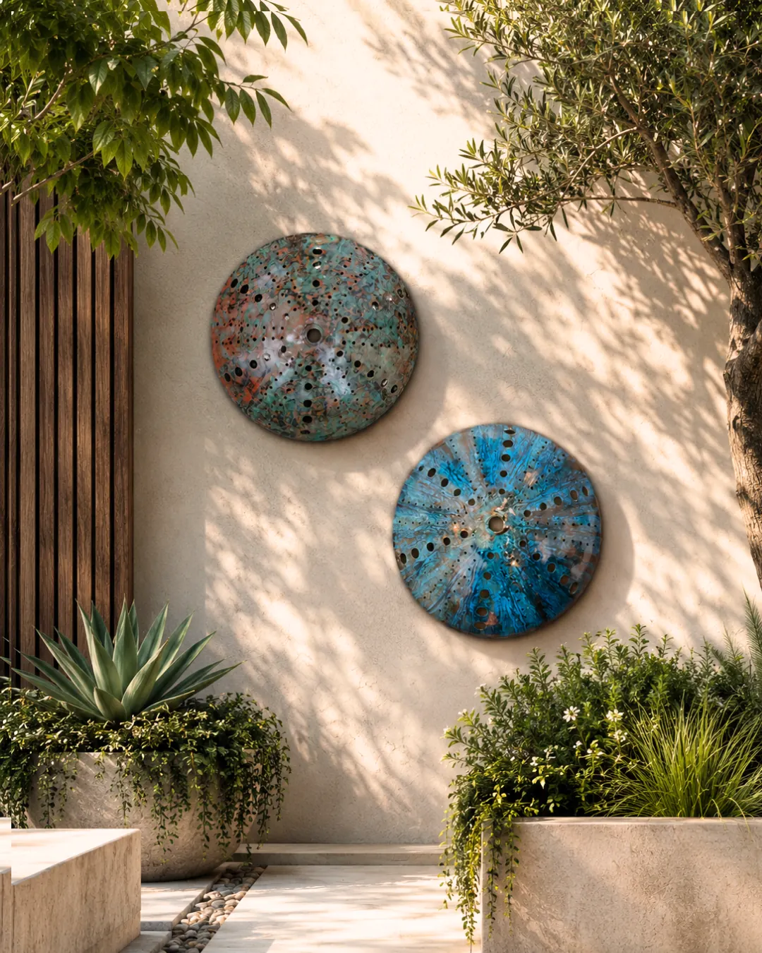 Copper Kina, copper, blue or green-brown patina