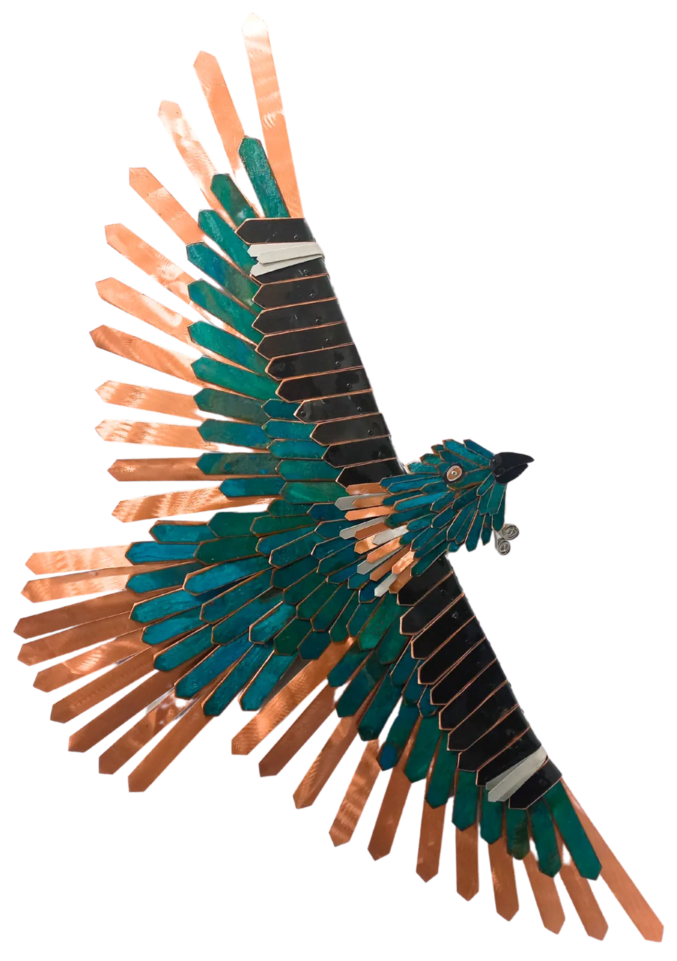 Tui, steel, copper, patina, From 1200mm